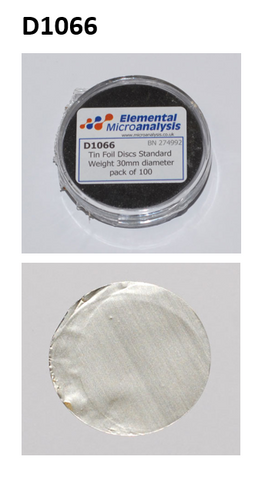 Tin Foil Discs Standard Weight 30mm diameter, 100/pk