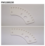 Crescent Shaped Ceramic Plate, Contact Plate Top, DFS